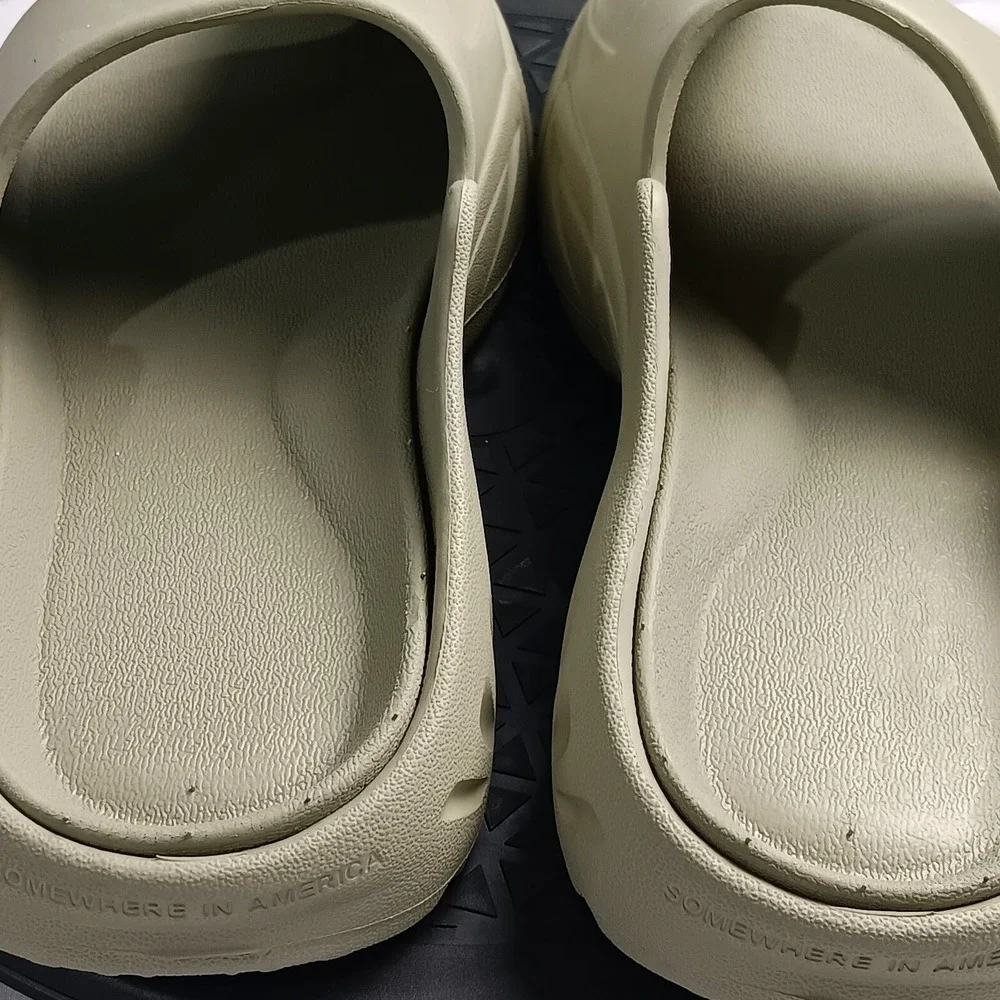 SIA Collective Somewhere In America Slides Men 6/7 Sage Green Foam Sandals Beach